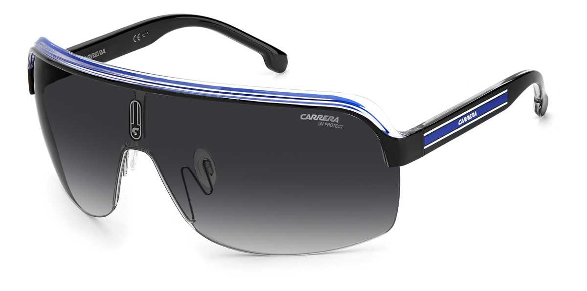 Okulary CARRERA TOPCAR1NT5C9O. Okulary przeciwsłoneczne, Kolor czarny niebieski. Mężczyzna.
