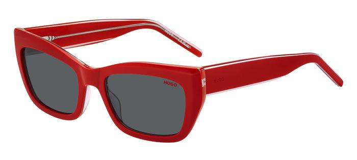 Okulary HUGO HG-1301-S-92Y. Okulary przeciwsłoneczne, Kolor czerwony. Kobieta.