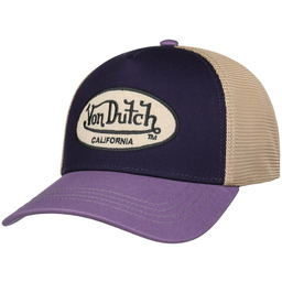 Czapka Tricolour Oval Logo by Von Dutch, liliowy, One Size