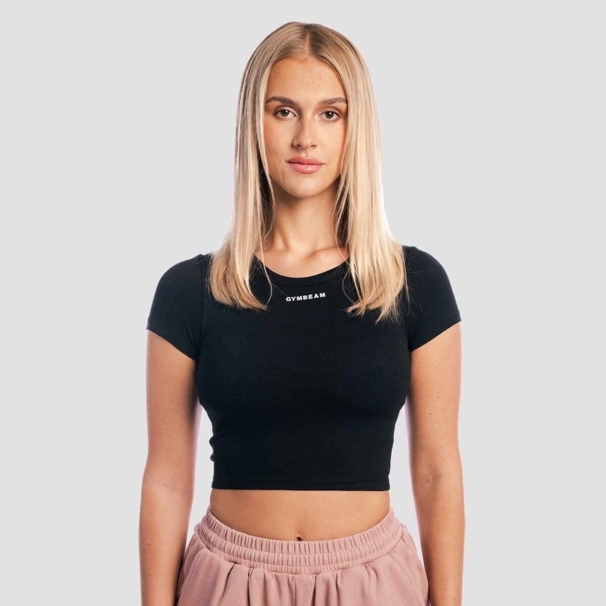 Koszulka damska joga slim Aura Cropped