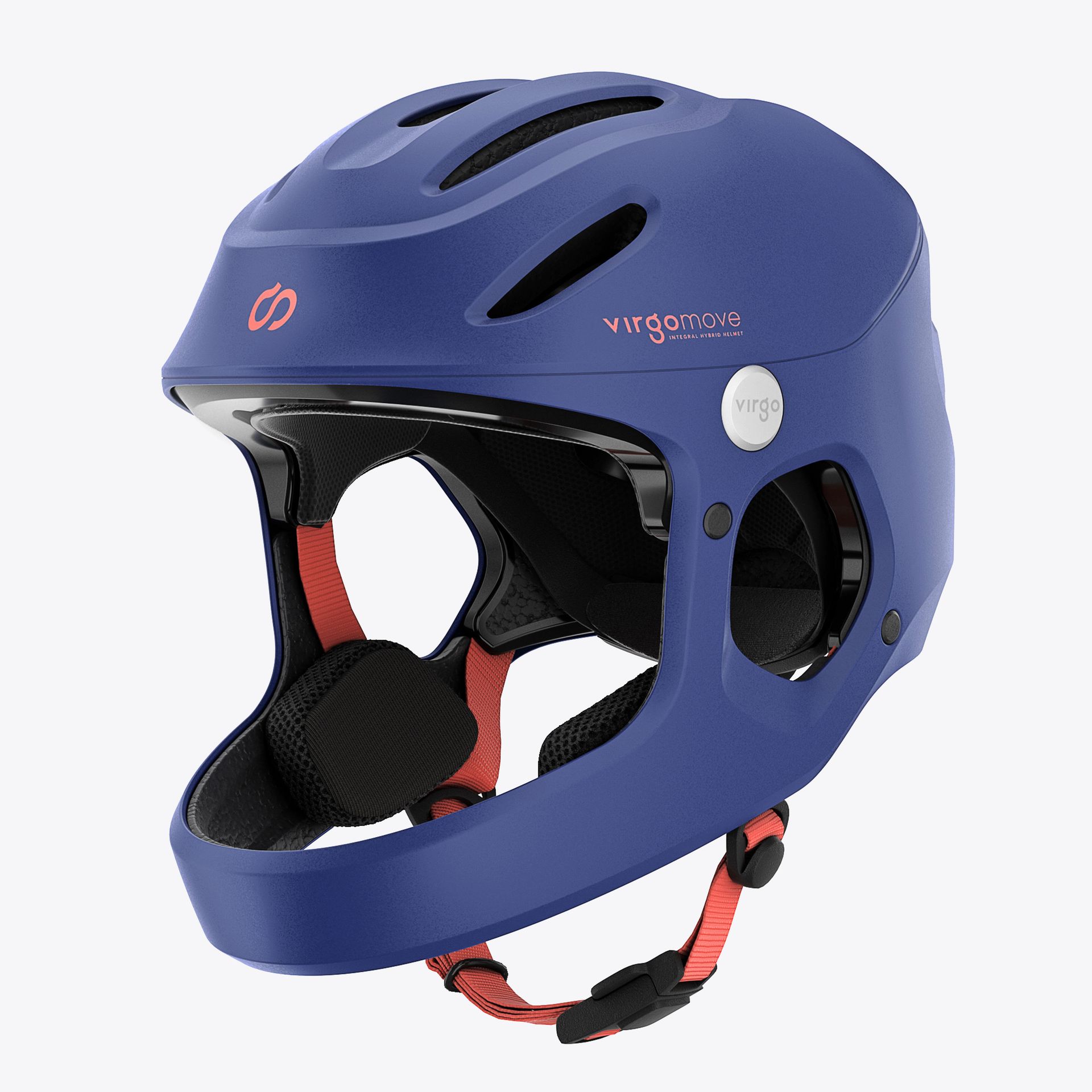 Kask pełnotwarzowy Virgo Kid Zielony