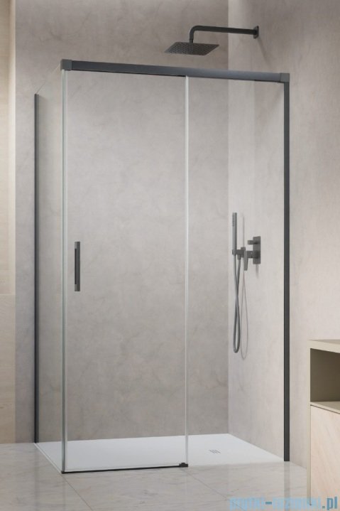 Radaway Idea 8 Brushed GunMetal Kdj kabina 160x70cm prawa szczotkowany grafit szkło przejrzyste 10340820-92-01R/10350753-01-01/10360070-01-01L