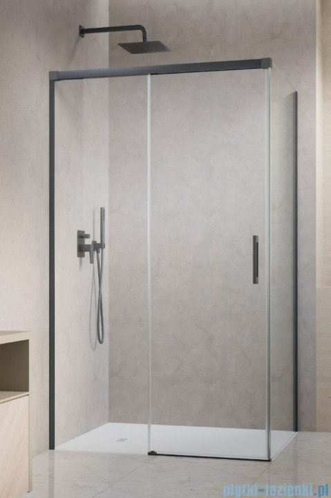 Radaway Idea 8 Brushed GunMetal Kdj kabina 130x80cm lewa szczotkowany grafit szkło przejrzyste 10340670-92-01L/10350603-01-01/10360080-01-01R