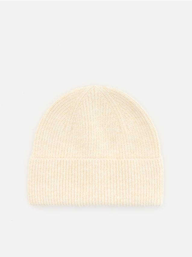 Reserved - Czapka beanie - kremowy