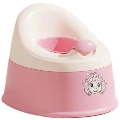 Nocnik SUN BABY Nestpot Unicorn Różowo-biały