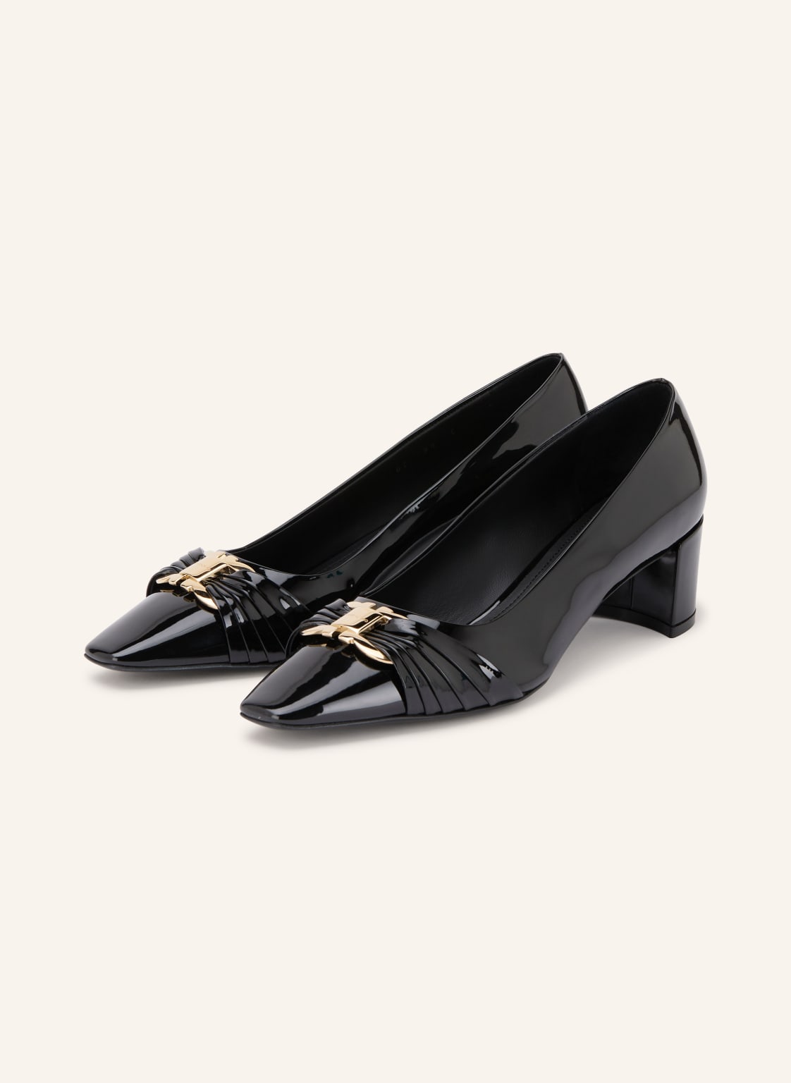 Ferragamo Lakierowane Czółenka Tillya schwarz