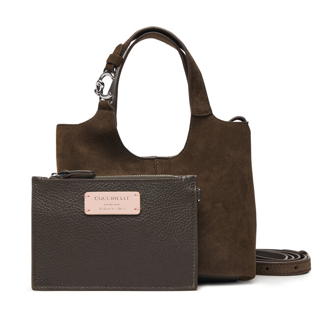 Torebka Coccinelle THE Coccinelle C-Easy Suede E1 THE 58 01 01 Khaki