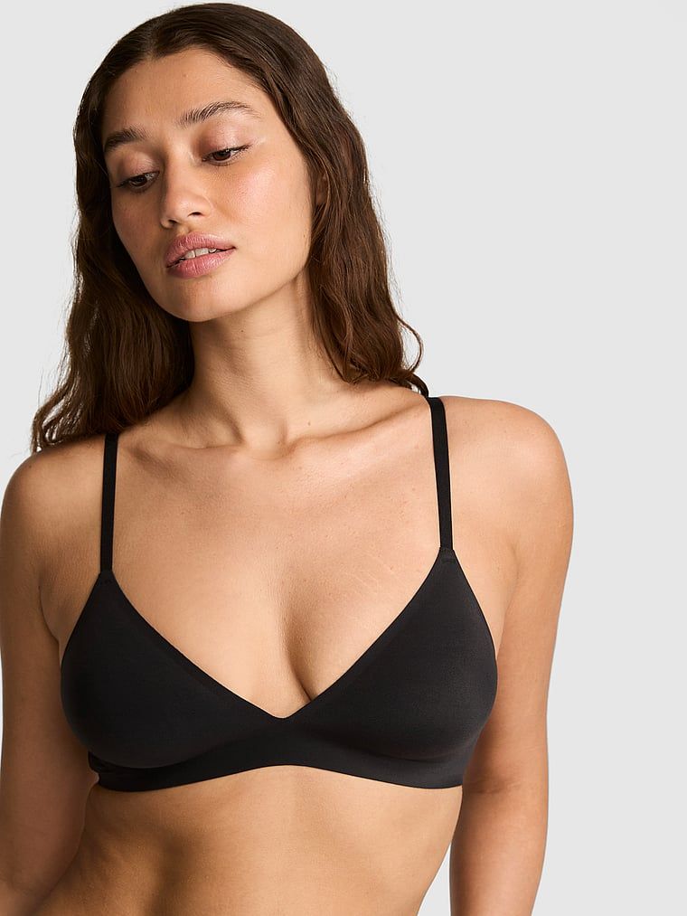 Miękki biustonosz bralette bez fiszbin i bez wypełnienia Marshmallow
