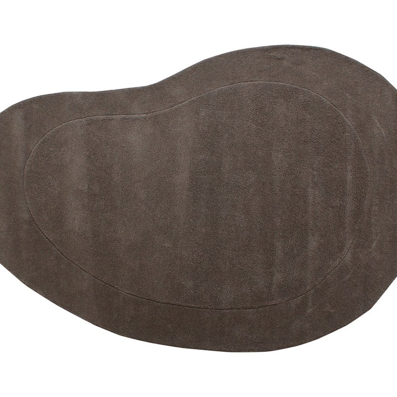 Dywan tuftowany organiczny 100% wełna - 160 x 220 cm - Szary - 2200g/m² - PRIOLA