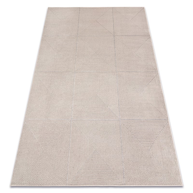Dywan AURA J2624A beż - Geometryczny, strukturalny, nowoczesny 180x270 cm