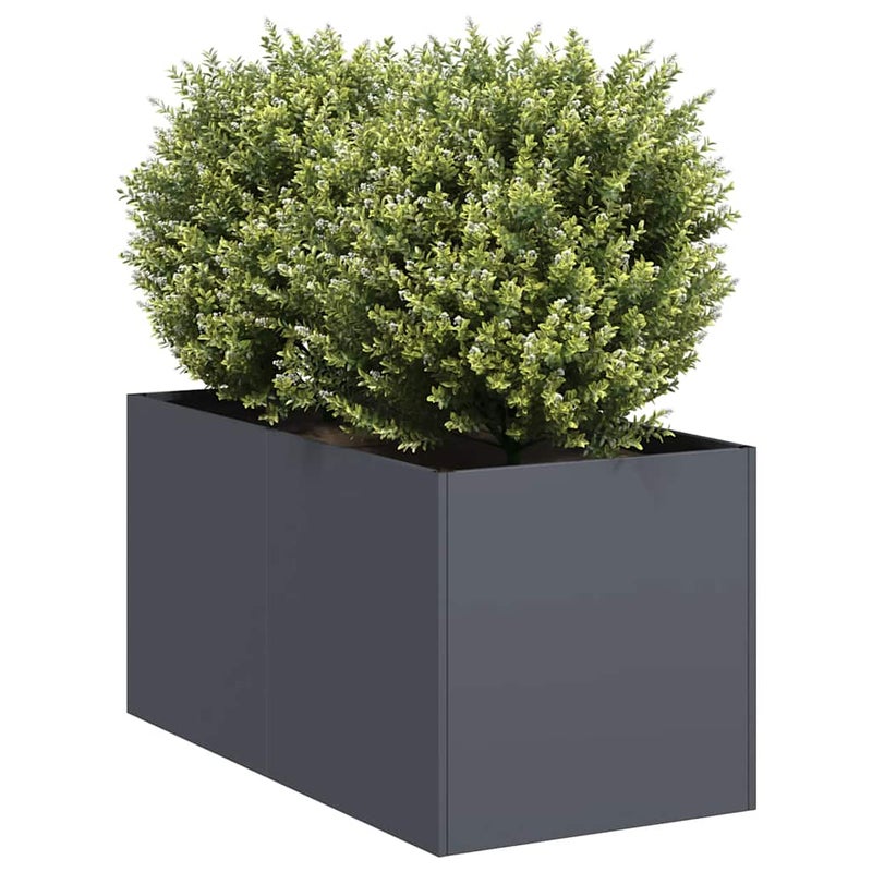 Doniczka Antracyt 40x80x40 cm Stal walcowana na zimno vidaXL
