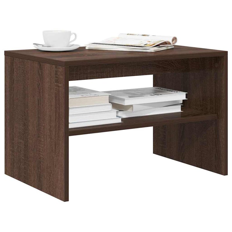 Szafka RTV Brązowy Dąb 60x40x40 cm Drewno klejone vidaXL