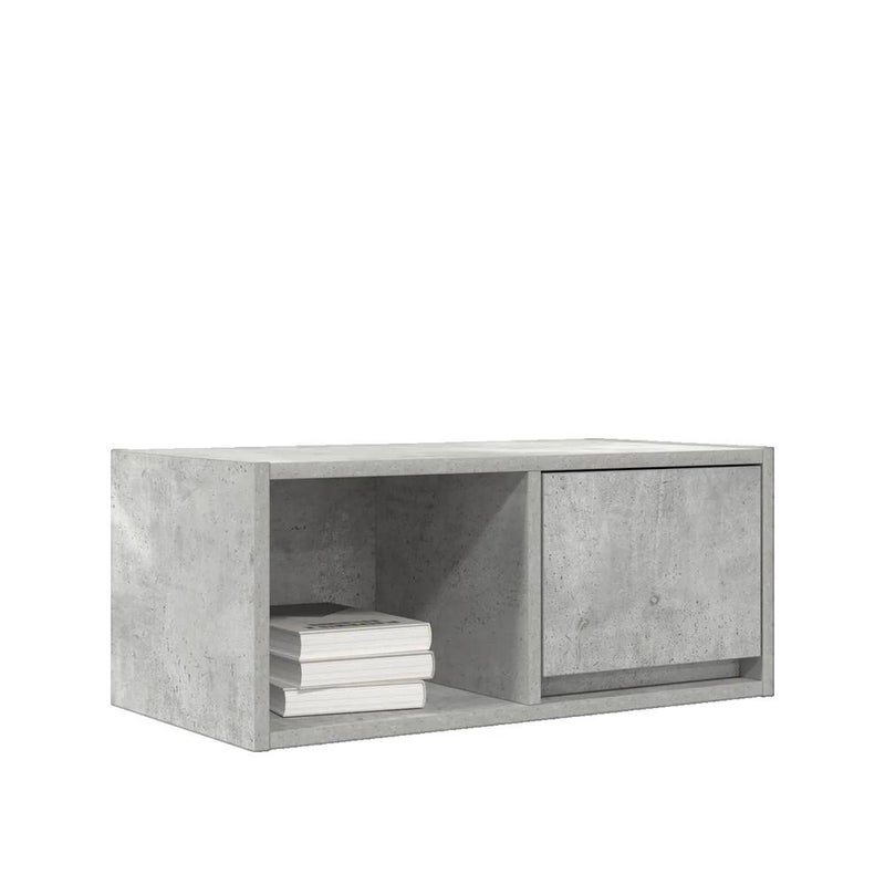 Mebel TV vidaXL z drewna inżynieryjnego szary beton 60x31x25,5 cm wytrzymały i kompaktowy