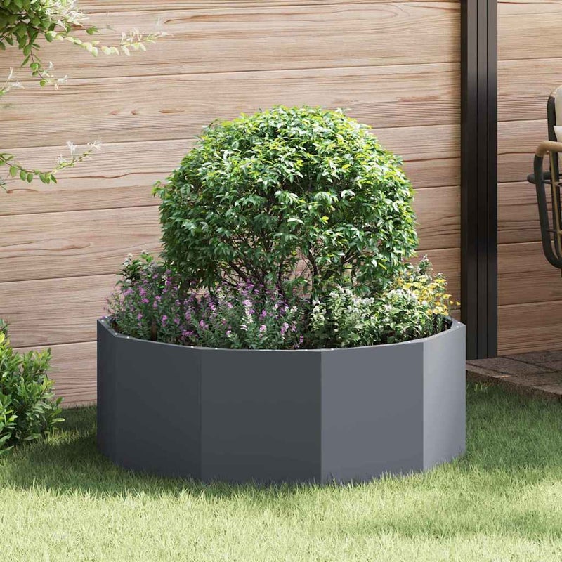 Donica Antracyt 90 x 90 x 35 cm Stal vidaXL