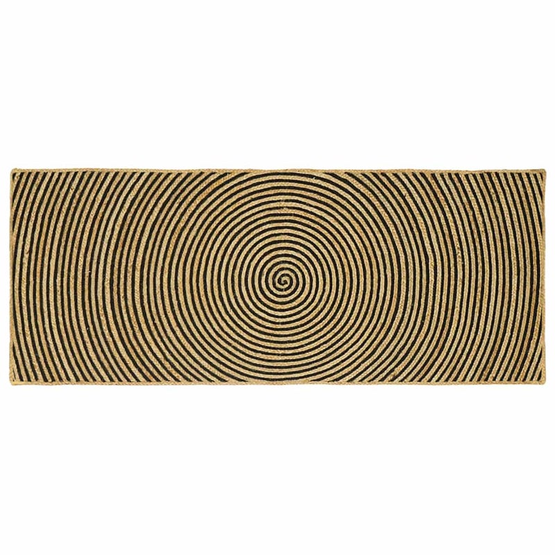 Dywany pokojowe Czarny 80 x 200 cm Juta vidaXL