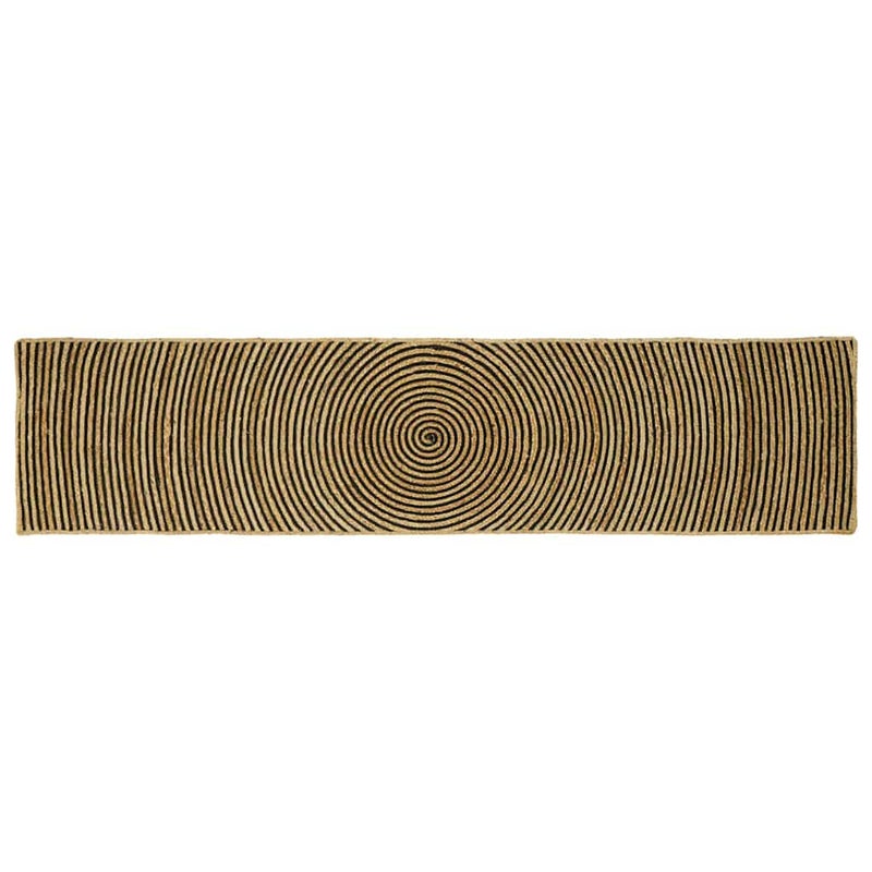 Dywany pokojowe Czarny 60 x 250 cm Juta vidaXL