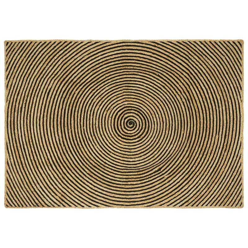 Dywany pokojowe Czarny 120 x 170 cm Juta vidaXL