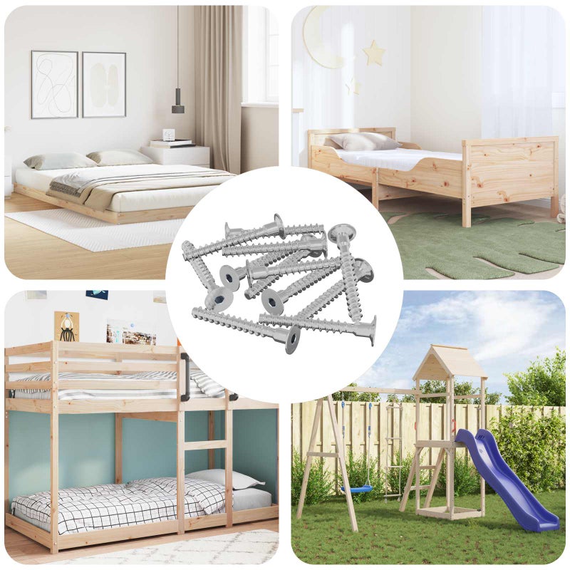 Śruba 5143 pcs Powlekana cynkiem 5 x 40 mm Żelazo vidaXL