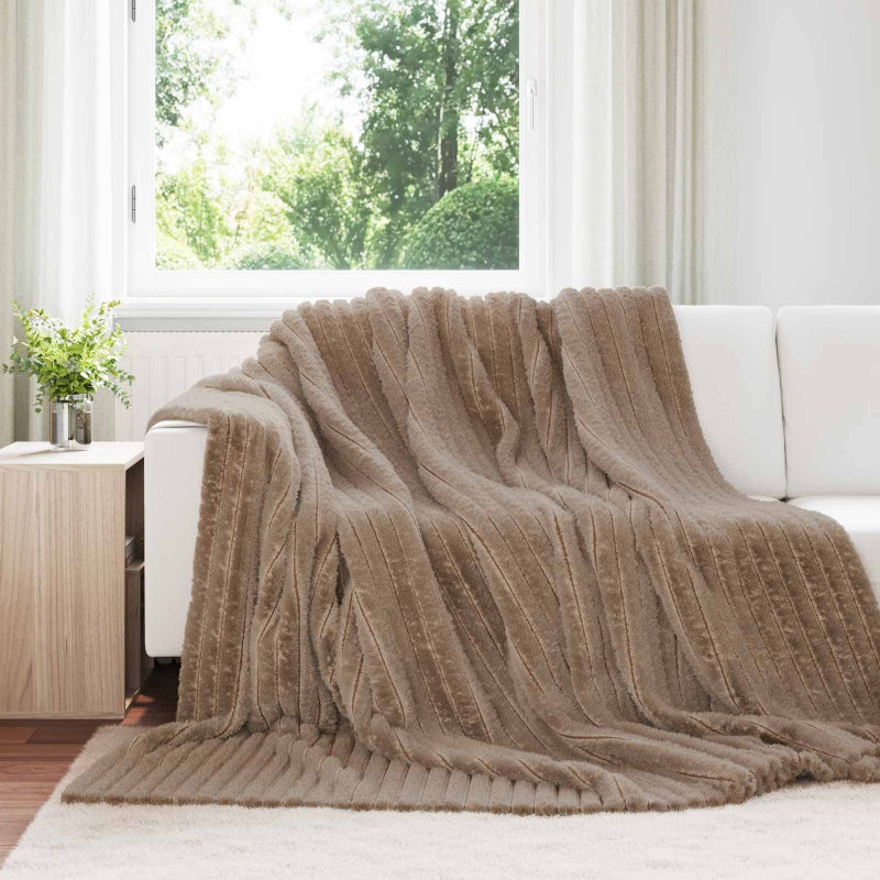 Koce narzutowe 6 pcs Camel 240 x 220 cm Polar vidaXL
