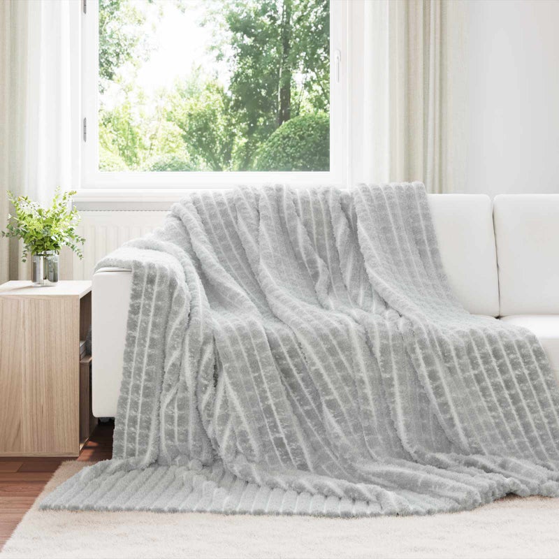 Koce narzutowe 6 pcs Szary 270 x 240 cm Polar vidaXL