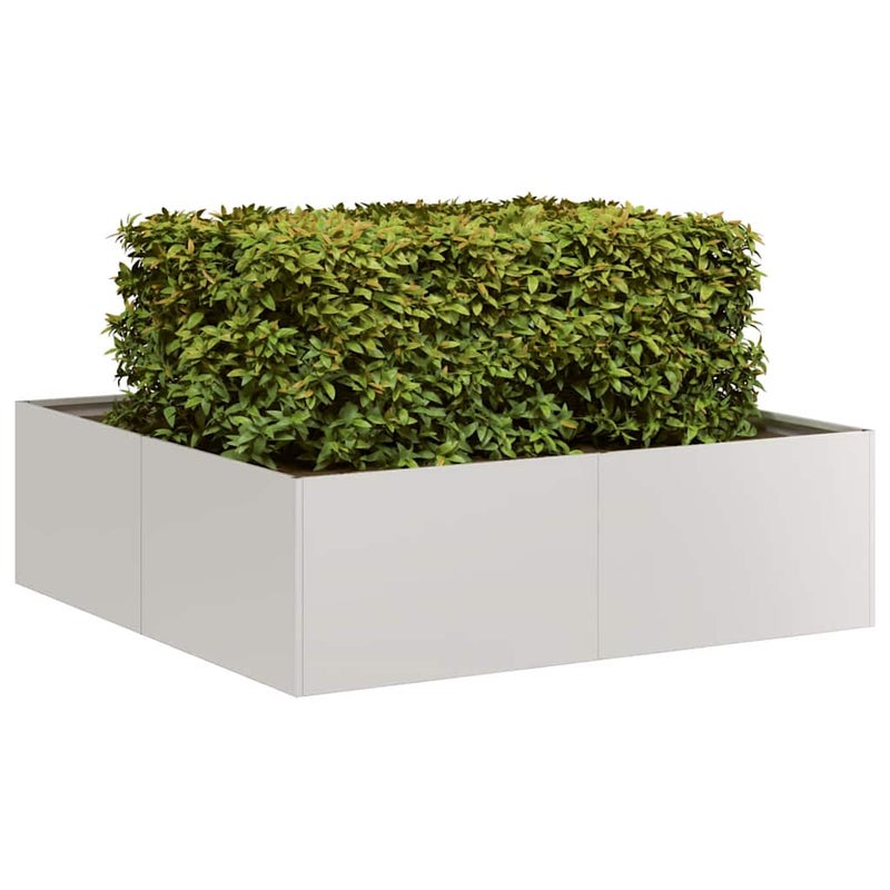 Doniczka 100x100x30 cm Stal nierdzewna vidaXL