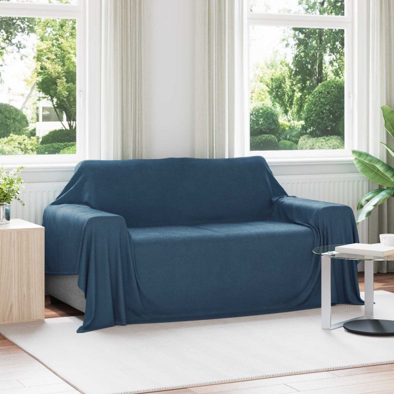 Koce narzutowe 6 pcs Granatowy 280 x 210 cm Polar vidaXL