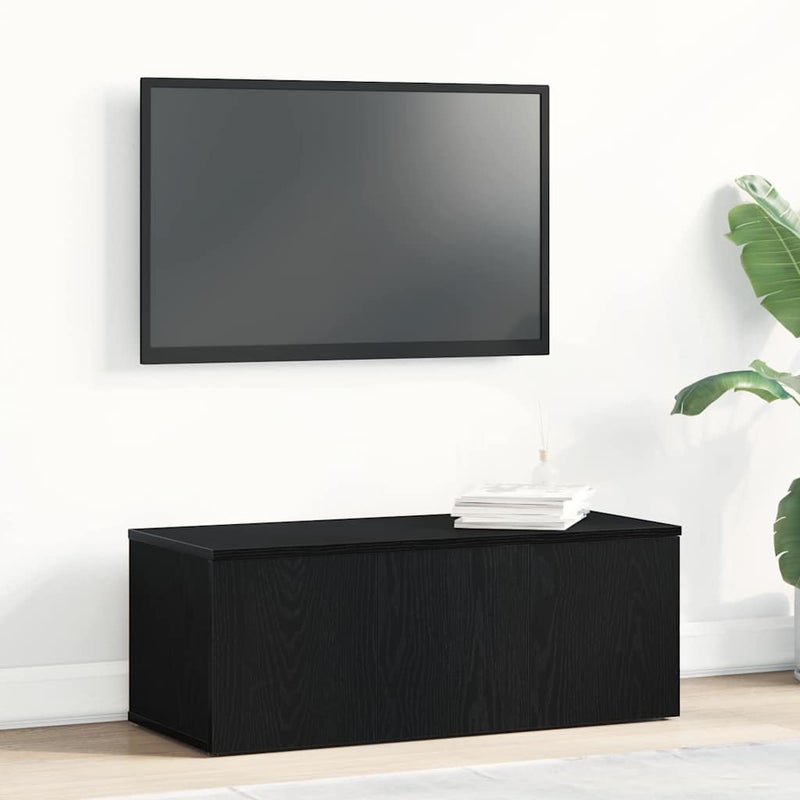 Szafka pod telewizor z szufladą Czarny Dąb 80x34x30 cm vidaXL