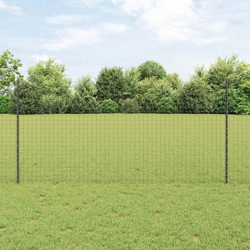 Wbudowany słupek ogrodzeniowy 11 szt. Szary 160 cm vidaXL