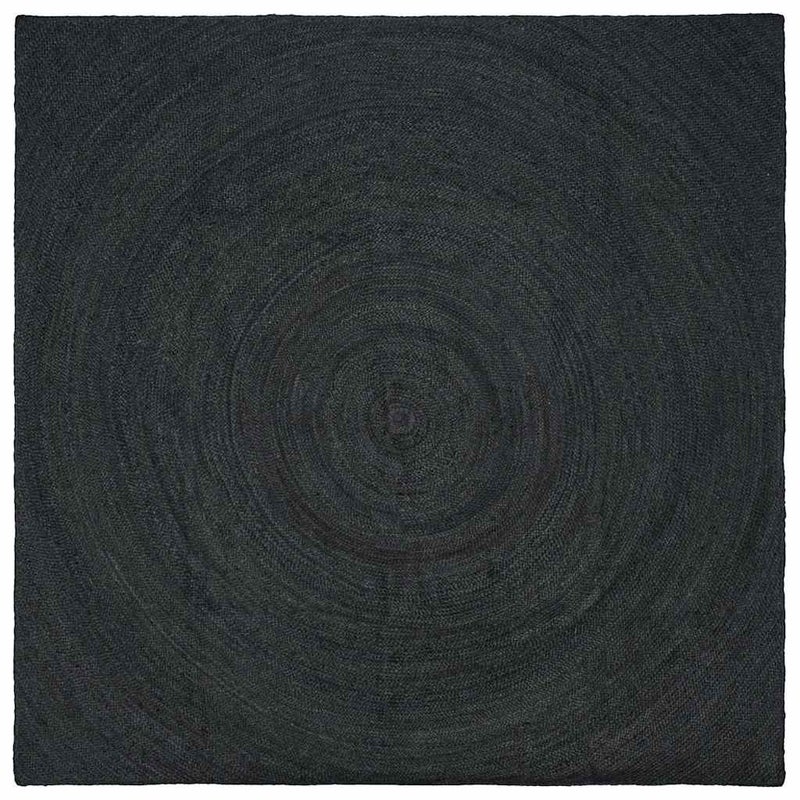 Dywany pokojowe ciemnoszary 200 x 200 cm Juta vidaXL
