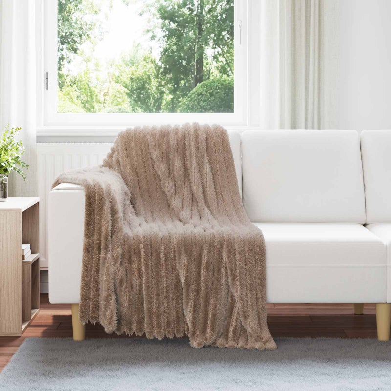 Koce narzutowe 6 pcs Camel 150 x 130 cm Polar vidaXL