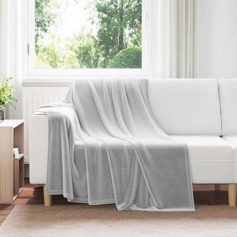 Koce narzutowe 6 pcs Szary 150 x 200 cm Polar vidaXL