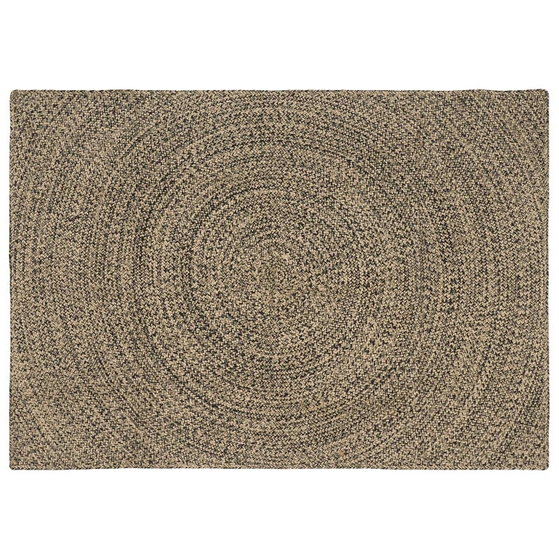 Dywany pokojowe Naturalny i czarny 140 x 200 cm Juta vidaXL