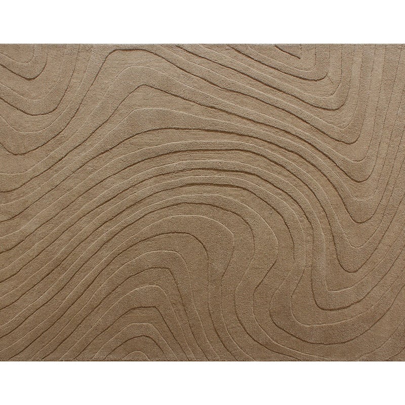 Dywan tuftowany 100% wełna - 160 x 230 cm - Taupe - 2000g/m² - NOELIA