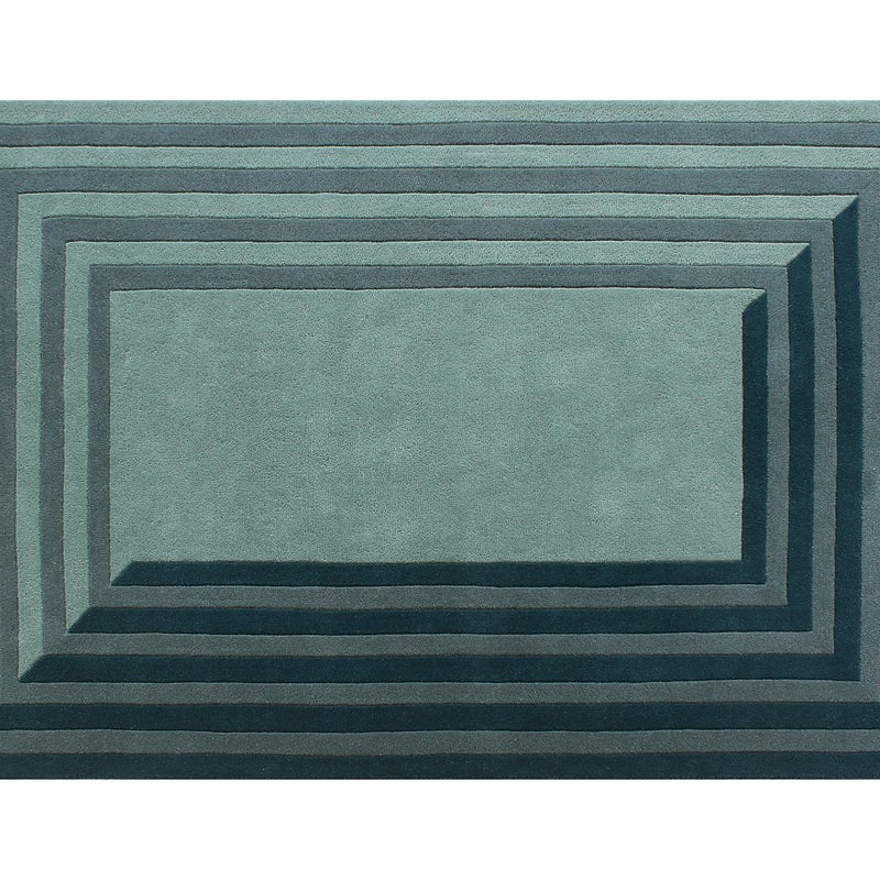 Dywan tuftowany 100% wełna - 160 x 230 cm - Kaczi niebieski - 2000g/m² - SILENE