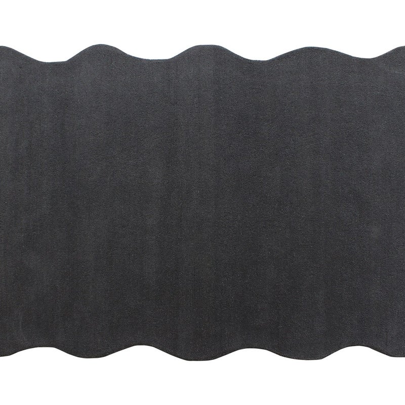 Dywan tuftowany 100% wełna - 200 x 290 cm - Antracytowy szary - 2100g/m² - MERONE