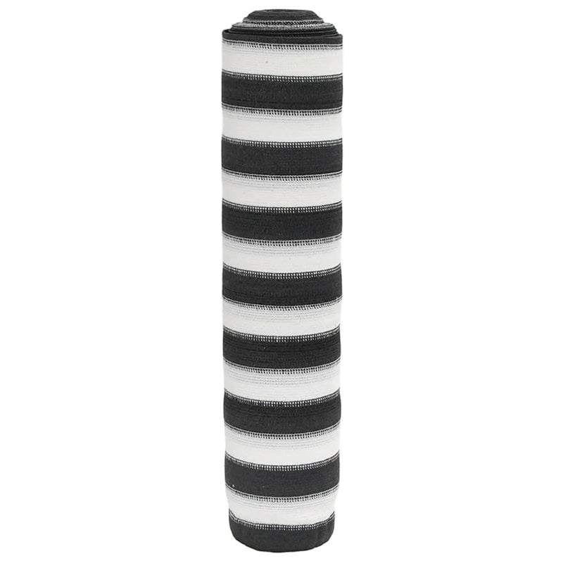 Siatka cieniująca, antracytowo-biała, 1,8x10 m, HDPE, 75 g/m² vidaXL