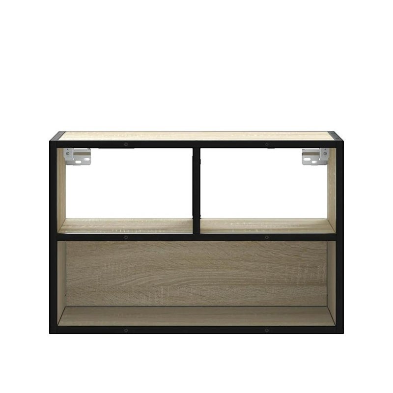 Mebel RTV vidaXL Sonoma dąb 60x31x39,5 cm drewno inżynieryjne i metal