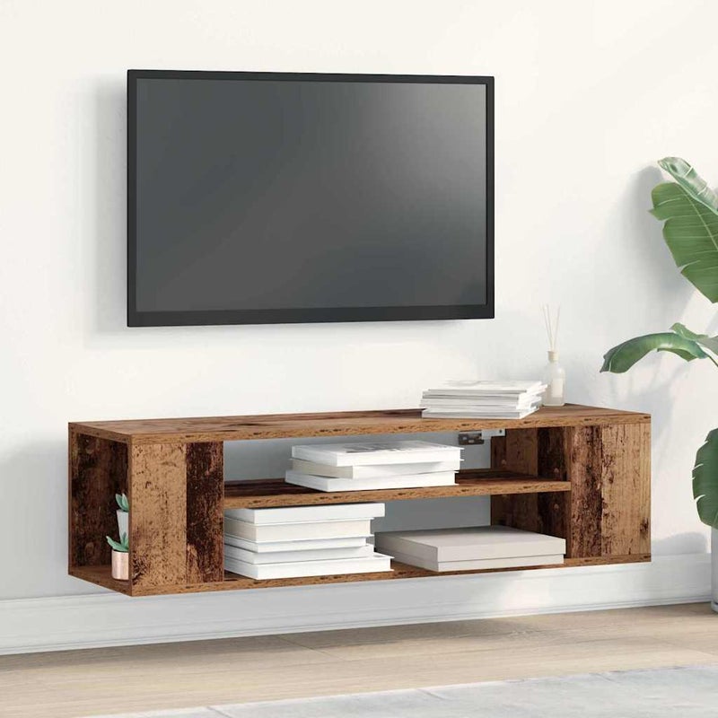 Szafka pod telewizor Stare drewno 100 x 30 x 26,5 cm vidaXL