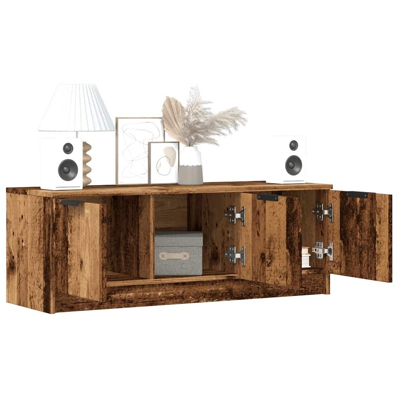 Szafka pod telewizor, stare drewno, 102x35x36,5 cm vidaXL