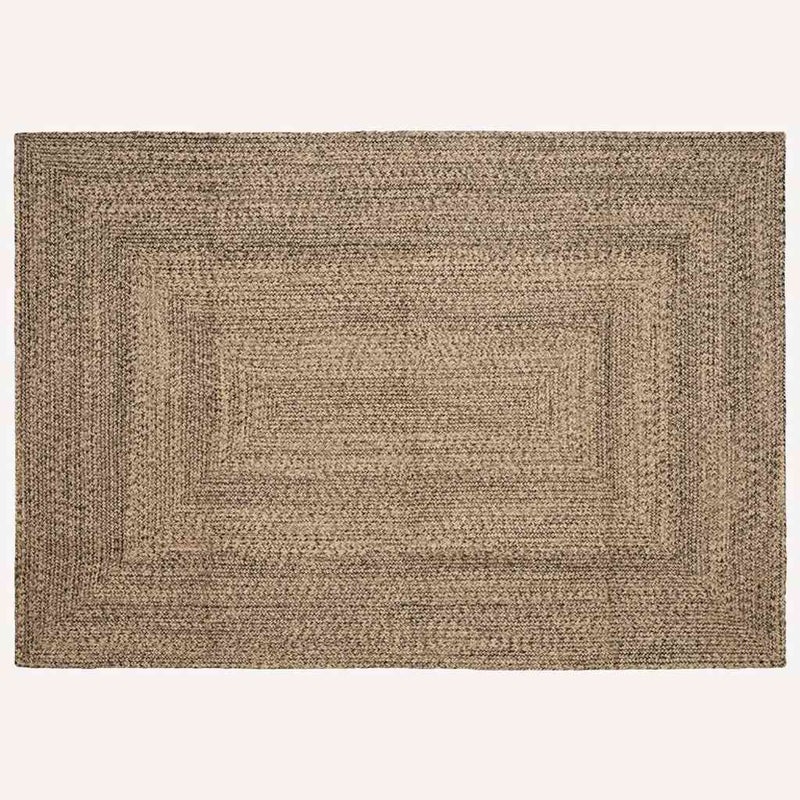 Dywany pokojowe Naturalny i czarny 240 x 340 cm Juta vidaXL