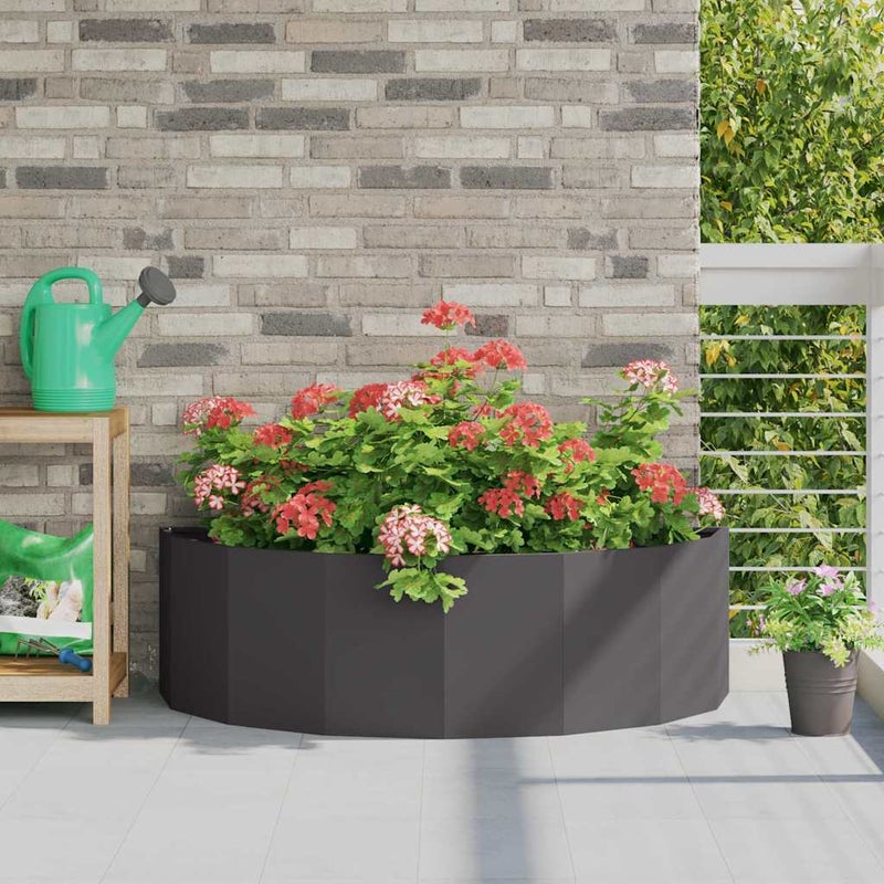 Donica Czarny 120 x 60 x 35 cm Stal vidaXL