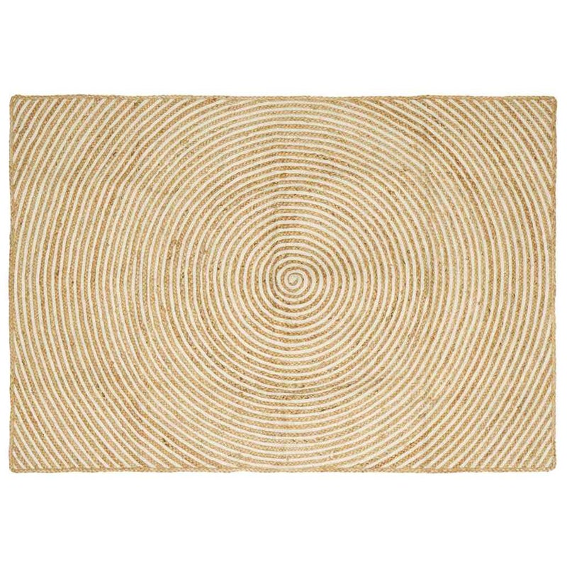 Dywany pokojowe Biały 140 x 200 cm Juta vidaXL