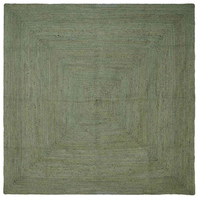 Dywany pokojowe Kwadrat Oliwkowy zielony 300 x 300 cm Juta vidaXL