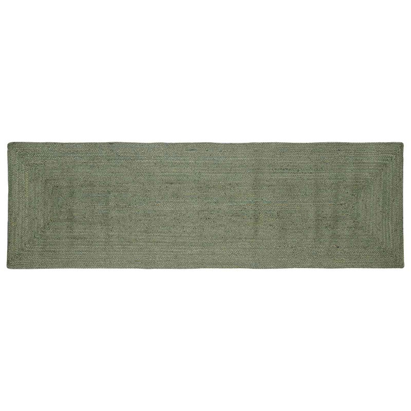 Dywany pokojowe Prostokątny Oliwkowy zielony 80 x 300 cm Juta vidaXL