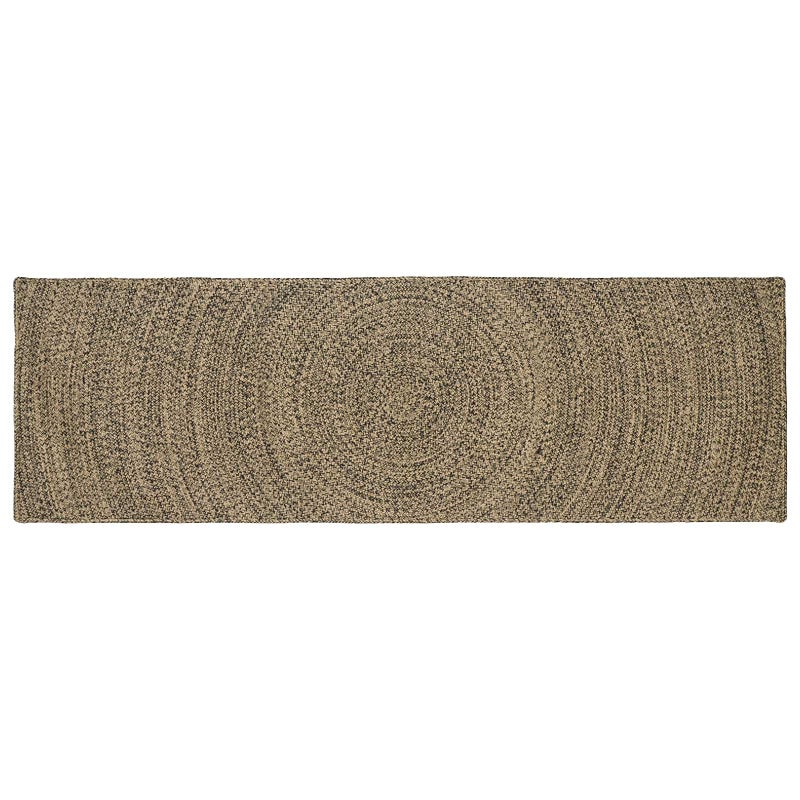Dywany pokojowe Naturalny i czarny 80 x 300 cm Juta vidaXL