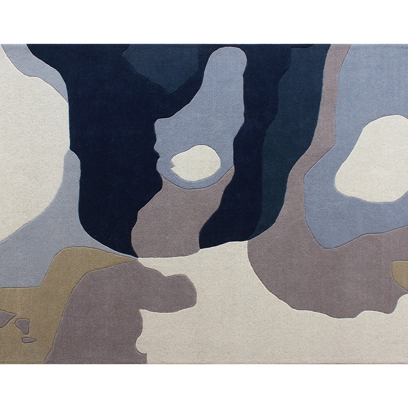 Dywan tuftowany 100% wełna we wzory abstrakcyjne - 200 x 290 cm - Wielokolorowy - 2400g/m² - ELINA