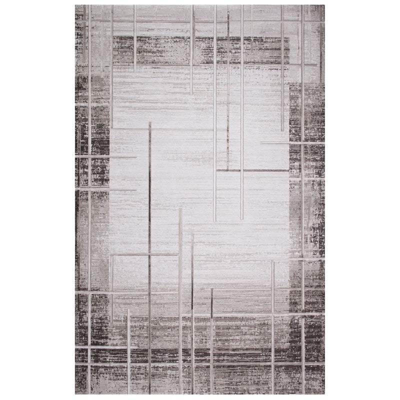 Dywan Pacyfik geometryczny brązowy 200 x 290 cm