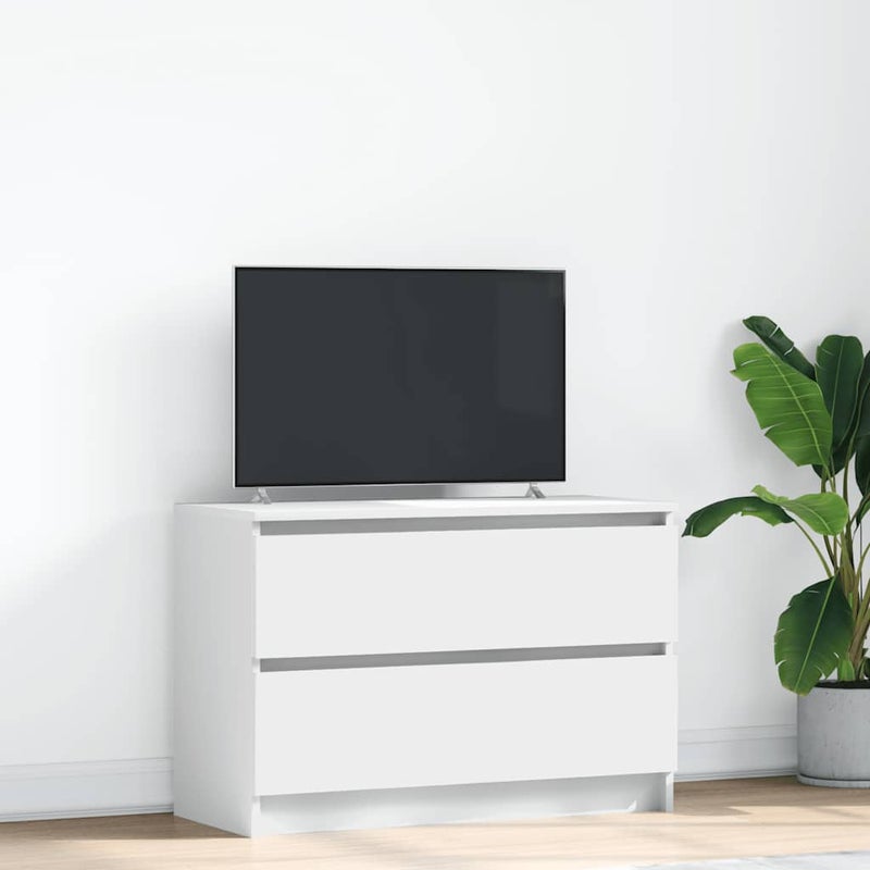 Szafka RTV Biała 80x35x54 cm Drewno klejone vidaXL