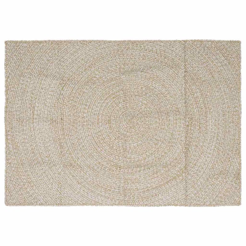 Dywany pokojowe Naturalne i białe 120 x 170 cm Juta vidaXL