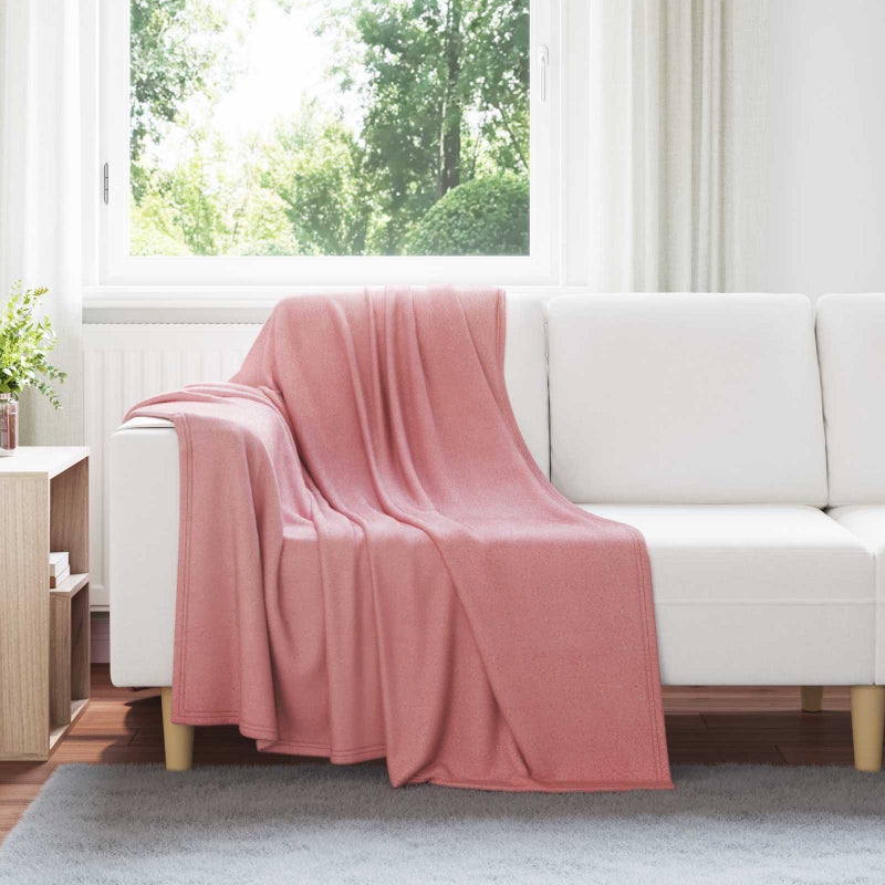 Koce narzutowe 24 pcs Różowy 170 x 130 cm Polar vidaXL